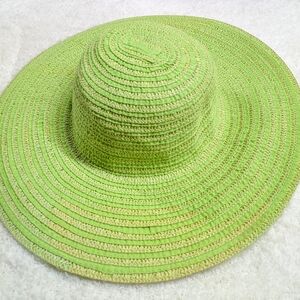 Packable Green Woven Sun Hat